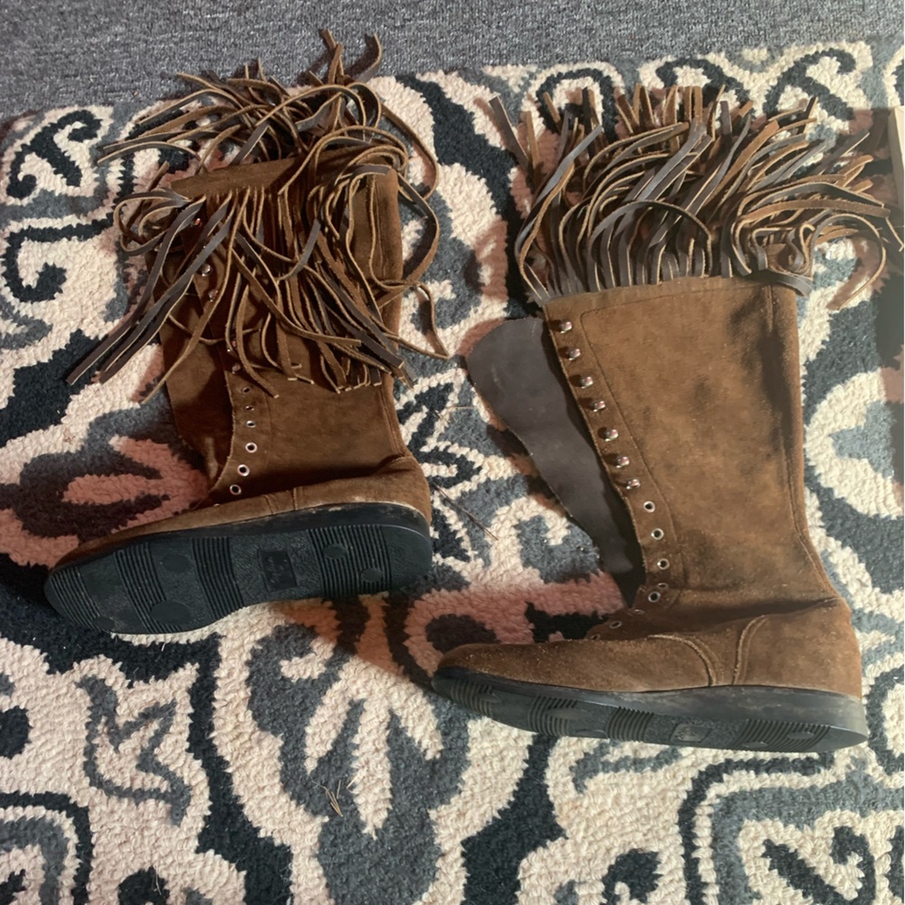 Vintage Captain Lux knee high boots made in Italy